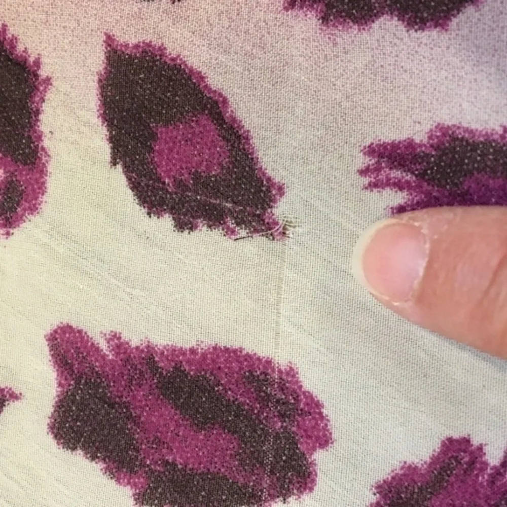 Nicole Marciano Purple Animal Leopard Print Oblong Scarf